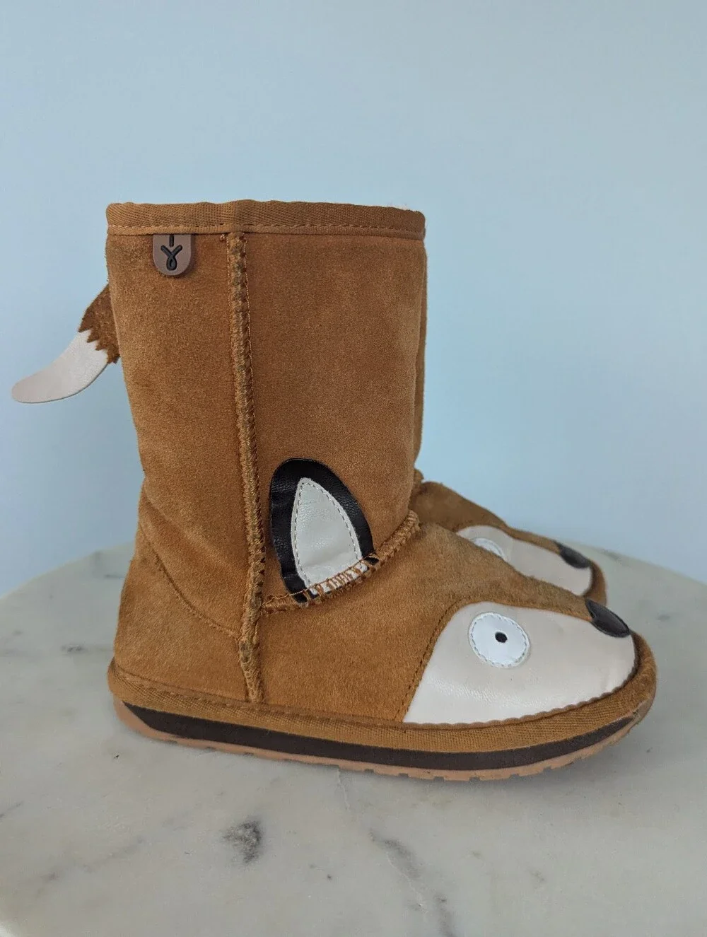EMU Australia Kids Fox Theme Suede Winter Boots